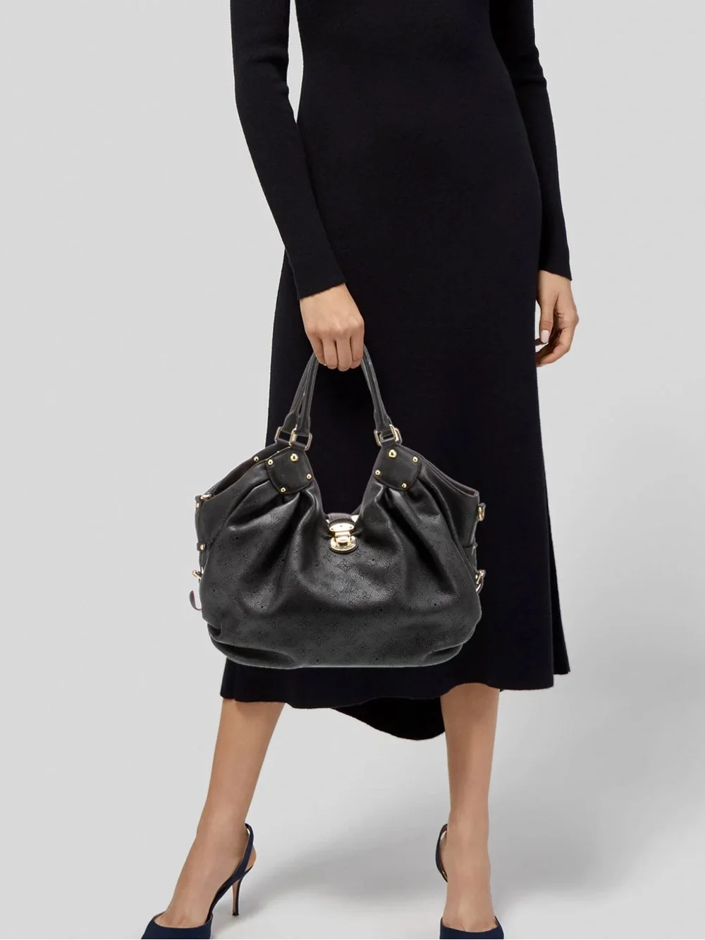 Authentic Louis Vuitton Mahina Hobo Bag